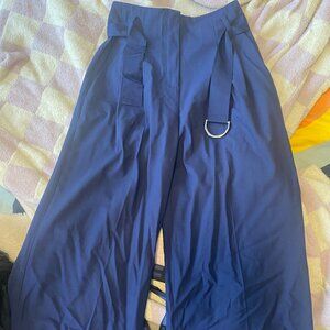 Navy DVF Pants